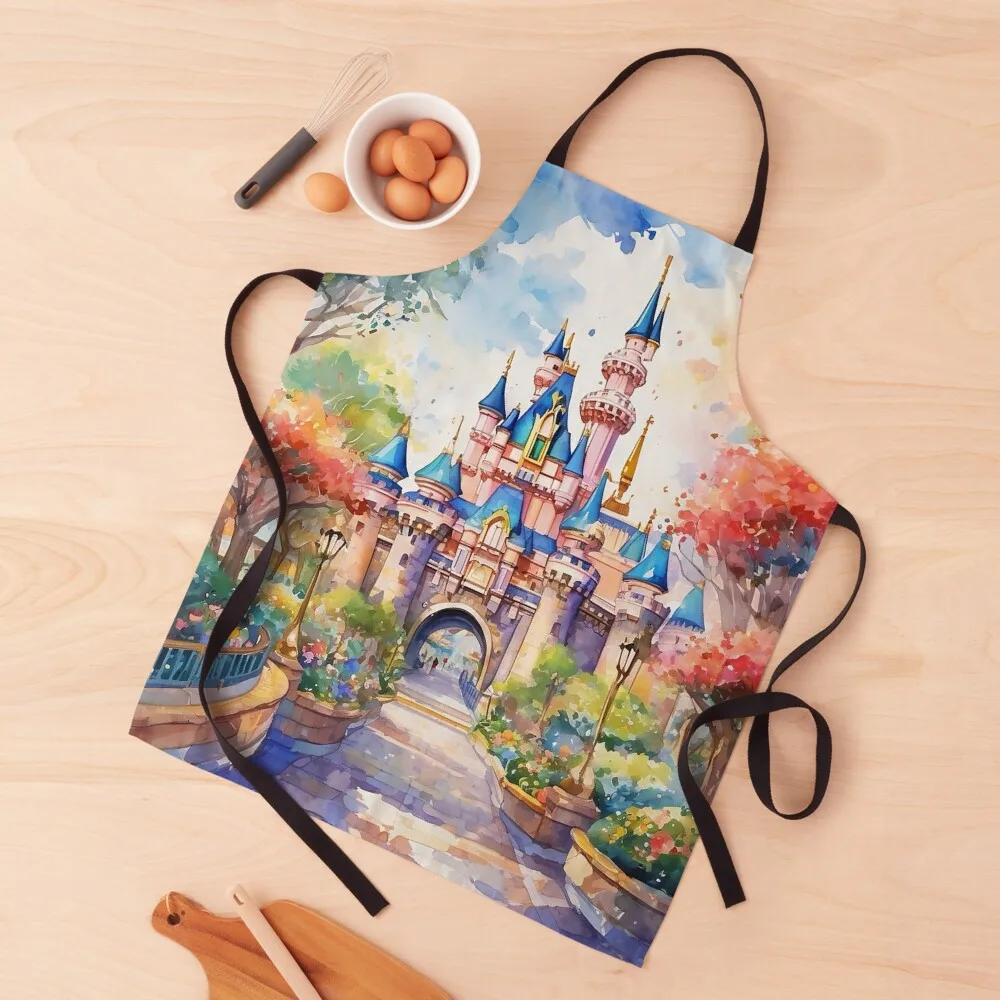 

Cinderella's Castle Apron carpenter Novelties Kitchen And Home Christmas gift Apron