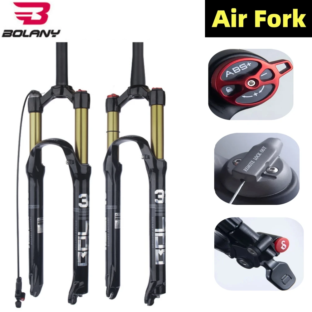 Bolany Mountainbike Luftfederung 1/26/27/29 inch120mm Luft und Öl Remote Fahrrad gabel 29 Schnell