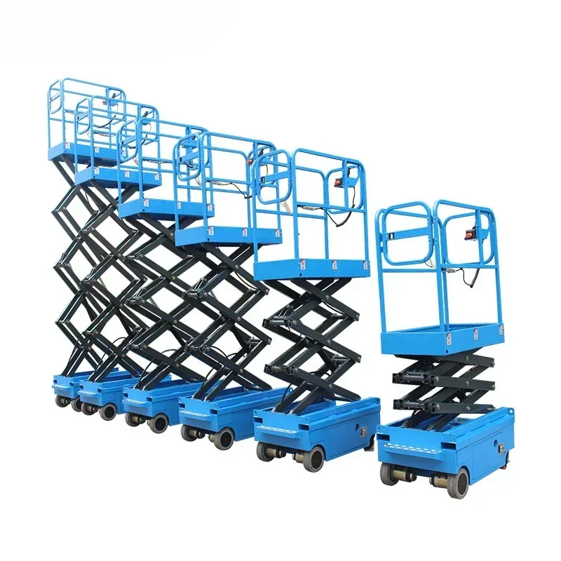 

Small Hydraulic Mobile Scissor Lift Warehouse Use