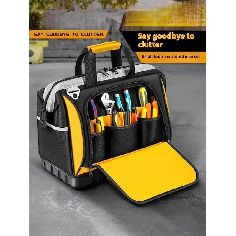 Сумка для инструментов Прочная и прочная, портативная универсальная сумка для хранения электриков, ремонтная холщовая сумка для инструментов