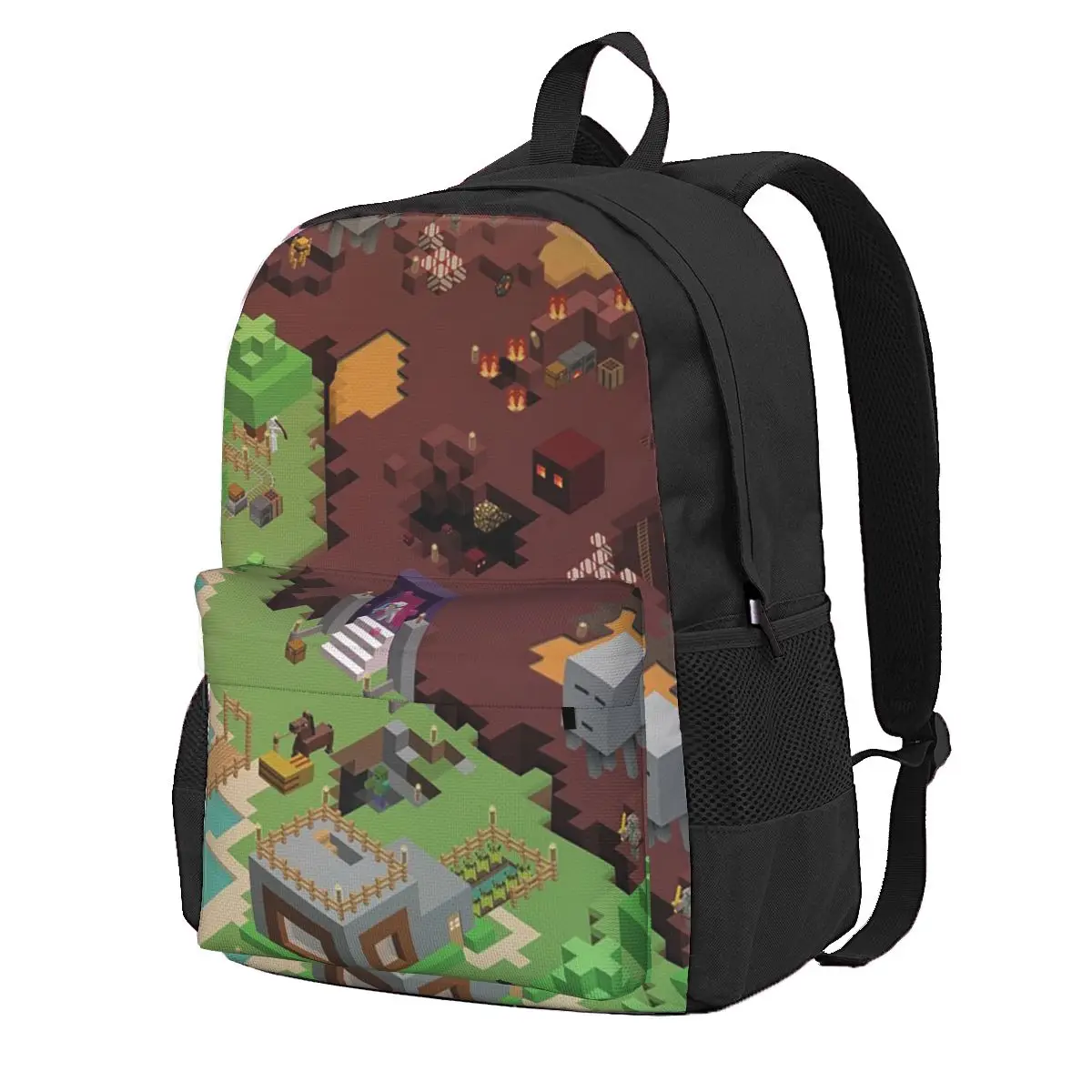 Exploring New Worlds Student Backpack School Bag Hiking Travel Daypack for Men Women Fashion Bookbag Shoulder Bags