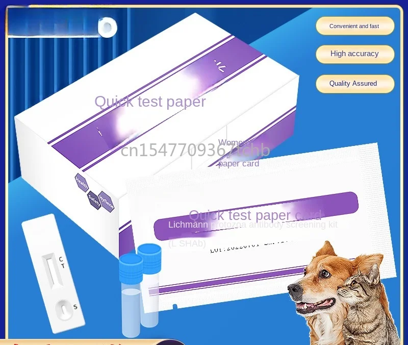 LSH AB Anticorpos Screening Kit, Home Use Set, Pet Virus Detection Card, Papel de teste