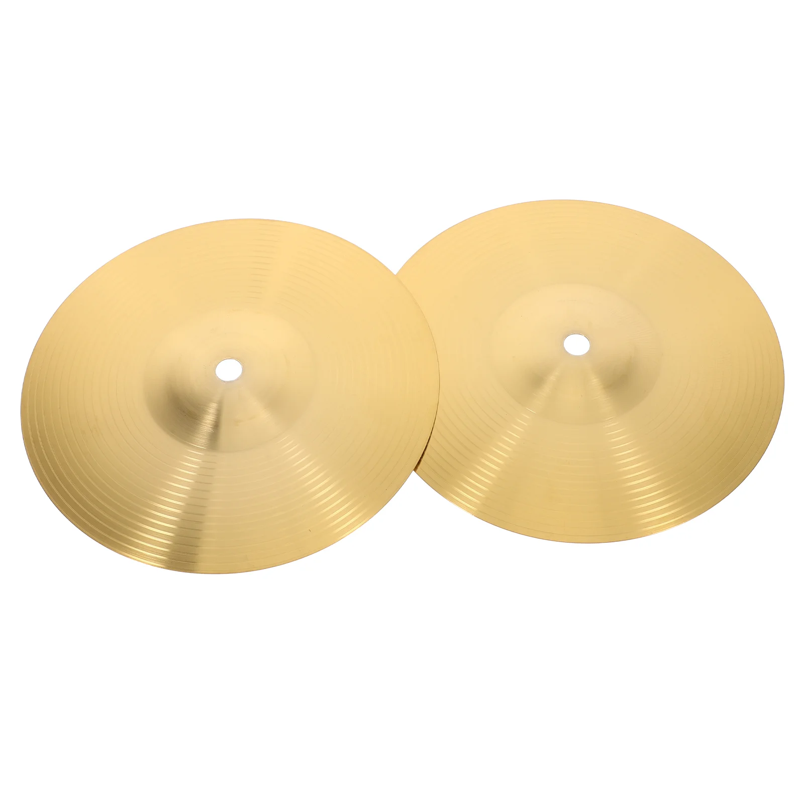 

2 Pcs Cymbals Practice Drum Crash Metal for Drums Alloy Musical Instrument Brass Jazz