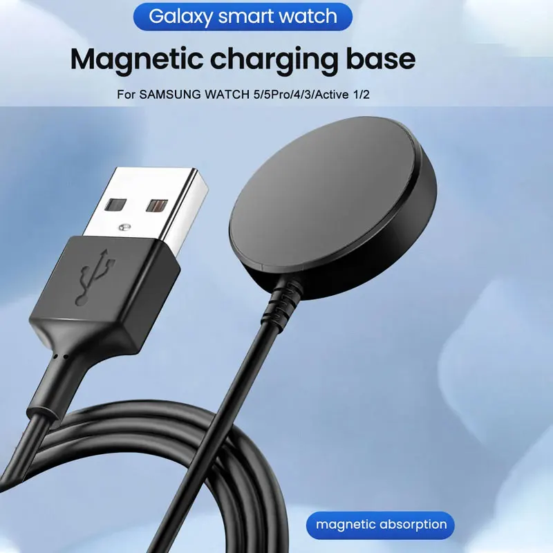Oferta Imperdível 2026! Carregador Magnético Sem Fio para Samsung Galaxy Watch 8/7/6/5/4/3, Estação de Carregamento Rápido USB/TypeC