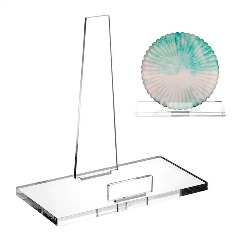 

Photo Display Stand Clear Acrylic Book Stand Display Artworks Plates Collectors Records Rack Holder For Postcards Artworks