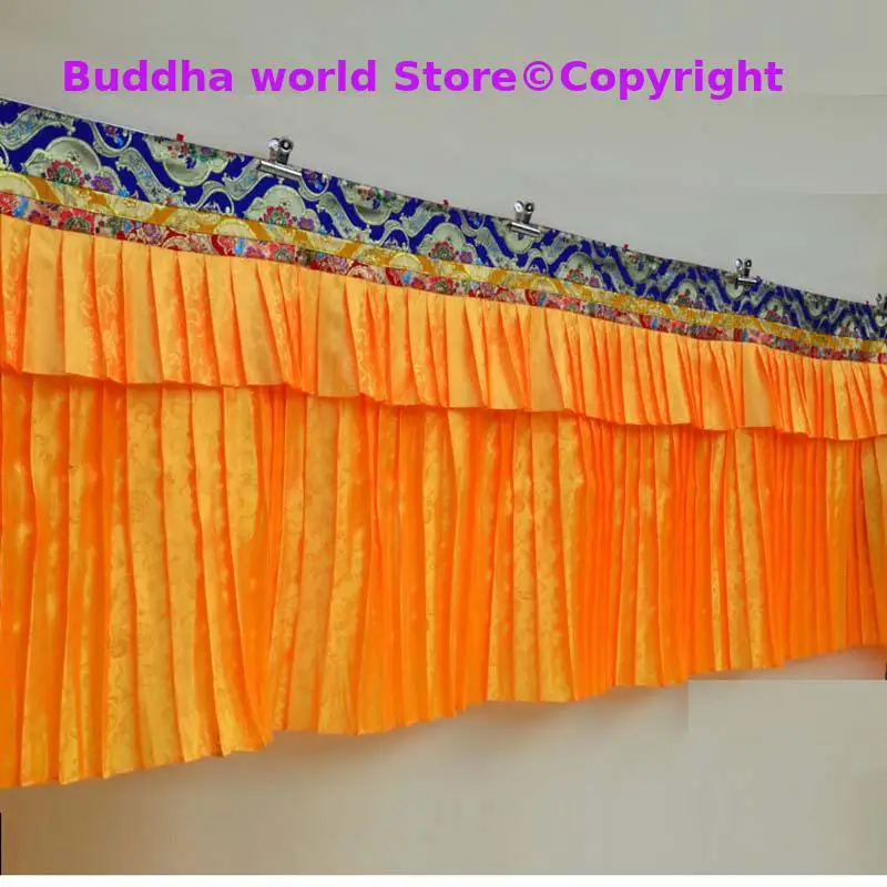 

200CM long Wholesale Buddhism Tibet Nepal family Temple Altar Table circumference Enclosing niche curtain Tapestry draperies