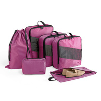 Waterproof Travel Storage Bags 6-Piece Set Multi-functional Clothes Organizer Packing System Luggage Organizer Accessories