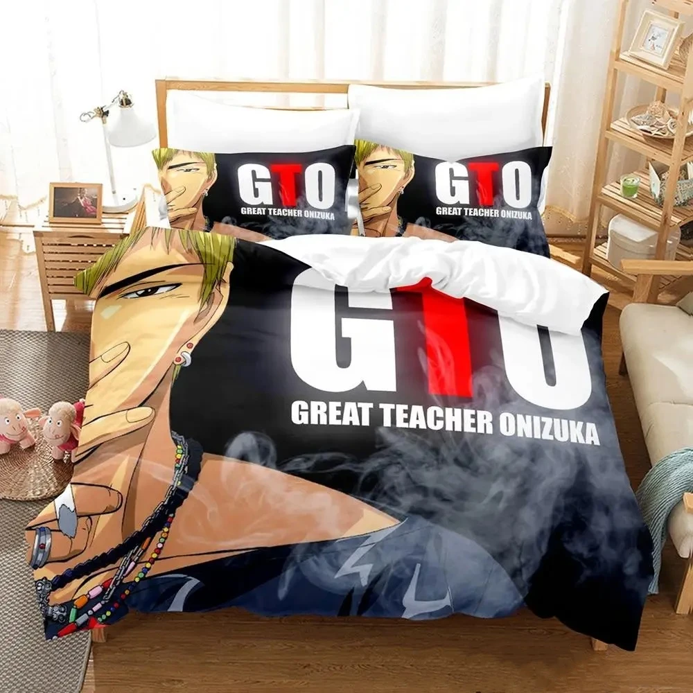 

Great Teacher Onizuka GTO Bedding Set Single Twin Full Queen King Size Bed Set Adult Kid Bedroom Duvetcover Sets Anime Bed