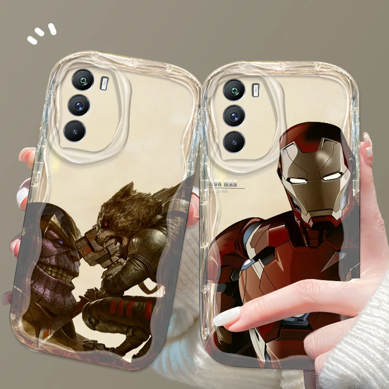 

Spider Man Iron Man Thanos For Xiaomi Mi 14 12 12T 11 Lite Poco M6 X6 X5 X4 X3 M3 F4 Pro GT NFC 5G Wave Oil Cover Phone Case