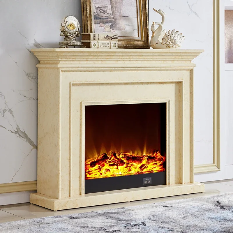 1.2 meters American fireplace 3D simulation flame simple imitation marble European fireplace decorative cabinet househo
