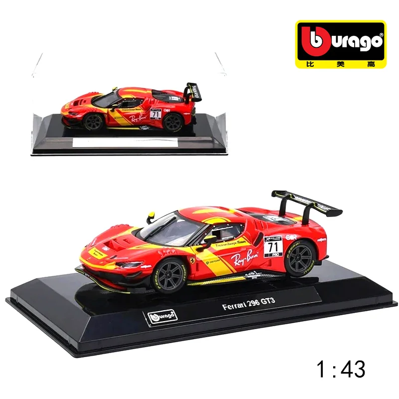 

Bburago 1:43 24 Ferrari GT3 499P FXXK EVO 308 F430 312P Racing Model Simulation Car Model Alloy Toys Toy Collection Male Gifts