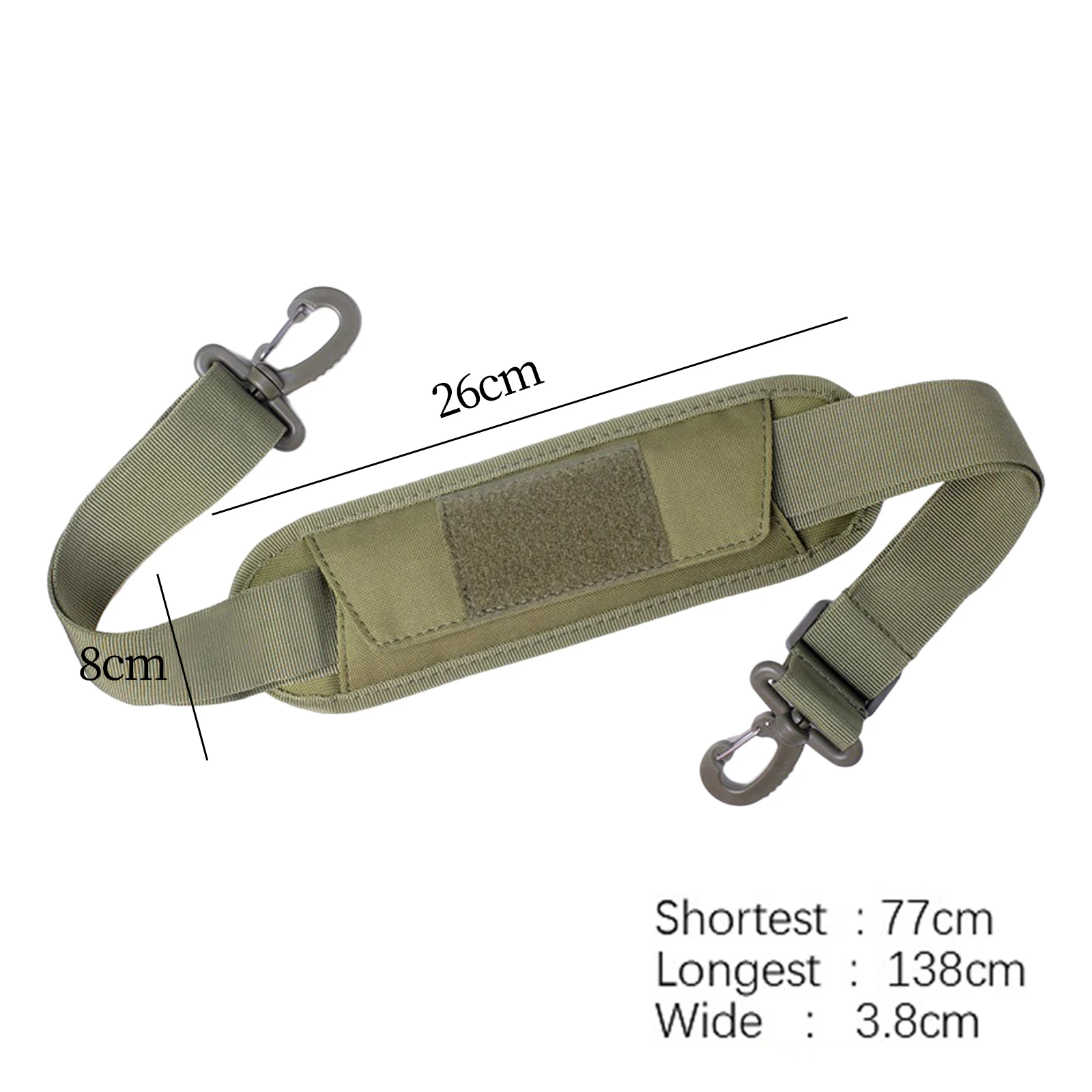 Shoulder Strap Replacement with Thick Soft Pad Durable for Bag Easily Install