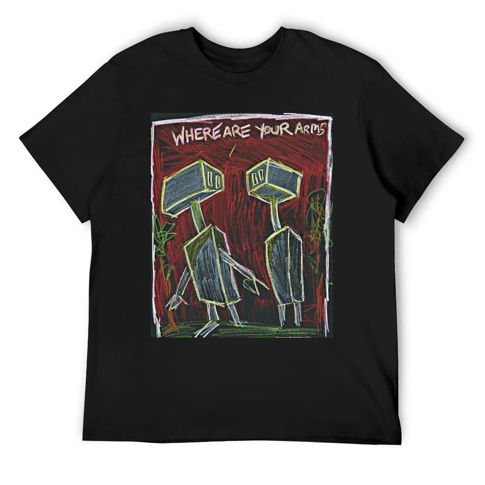 

Where are your arms T-Shirt blue archive blanks anime tshirt compression shirt men