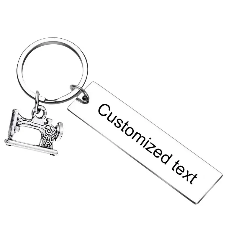 Personalized Custom Keychain Sewing Charms Key chain Quilters and Sewers gifts