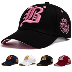 Berretto da Baseball estivo da donna in cotone con ricamo a lettera di moda cappello da sole cappelli con visiera da donna Casual cappellini Hip Hop all'aperto per uomo Unisex