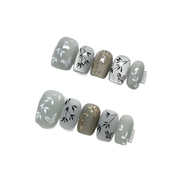 

Ношение ногтей бабочка для танцев Chunyun Nail Art патч съемные накладные ногти в национальном стиле 30 шт.