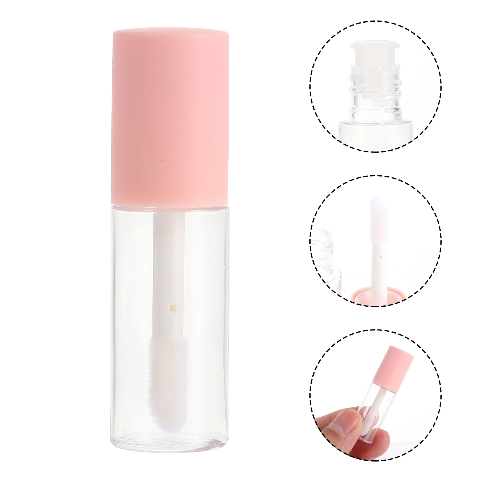 10Pcs Lip Gloss Tube Kit Transparent DIY Empty Containers for Lip Oil Blush Serum Travel Refillable Storage Bottles