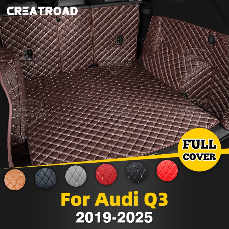 

CREATROAD For Audi Q3 2019-2025 2024 2023 2022 Auto Full Coverage Trunk Mat Car Protective Pad Cargo Liner Interior Accessories