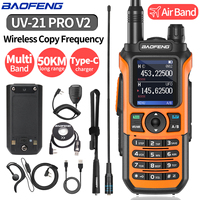 Baofeng UV-21 PRO V2 Walkie Talkie Wireless Copy Frequency Professional Air Band Long Range 16 km High Power Two Way Ham Radio