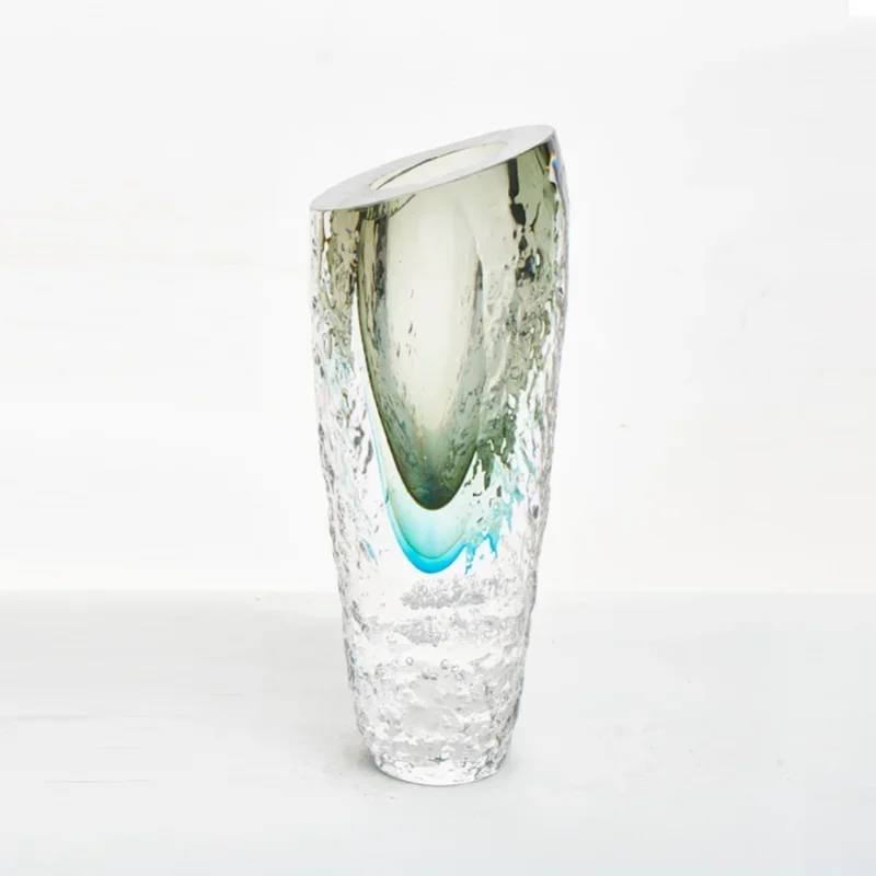 مزهرية مزججة مصنوعة يدويًا لتزيين المنزل الراقية في ردهة الفندق وديكور الزفاف والإبداع #3