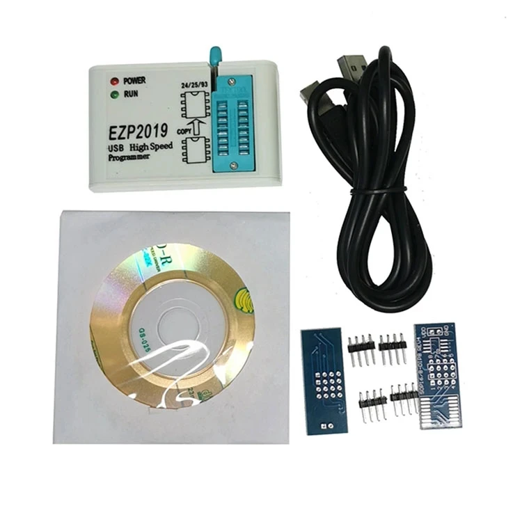 Free shipping EZP2023 High Speed USB SPI Programmer Support 24 25 93 EEPROM Flash Bios with CDROM, English Software