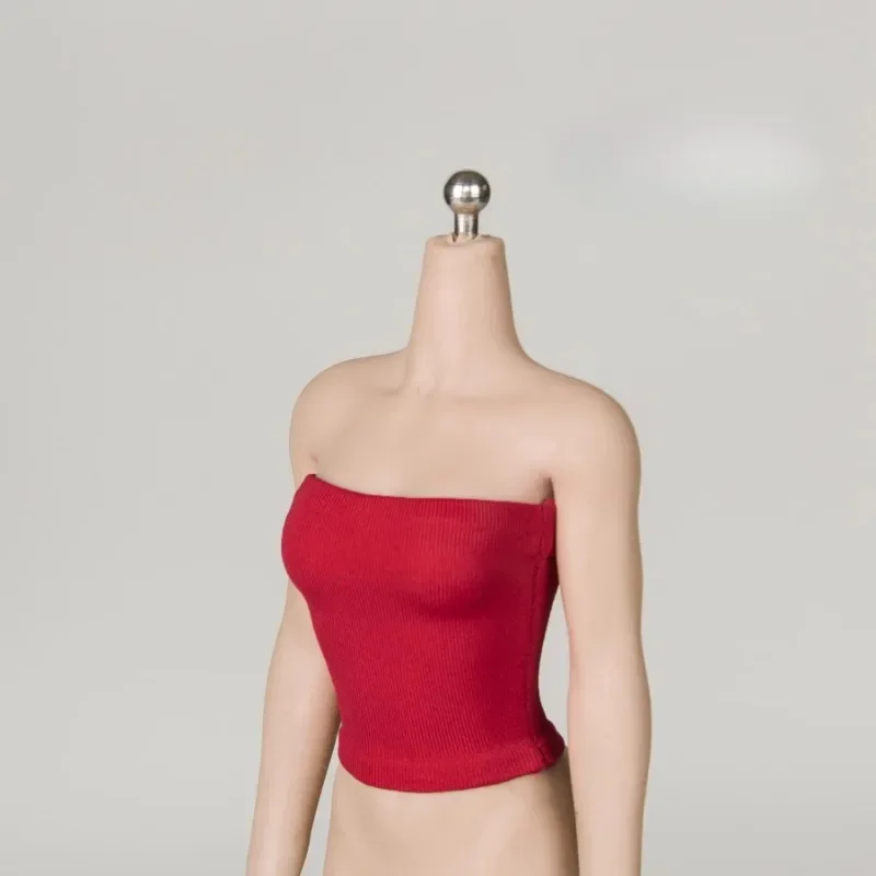 1/6 Scale Female Soldier T-shirt Tube Top Breast Wrap Top Clothes Fit 12'' Action Figure Body Dolls Props