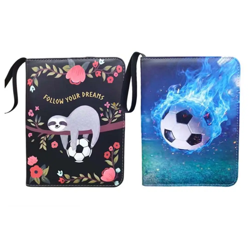 Christmas Gift Large Capacity Card Binder PU Leather Waterproof Card Album Zipper Loose Leaf Card Collection Holder Anime Game