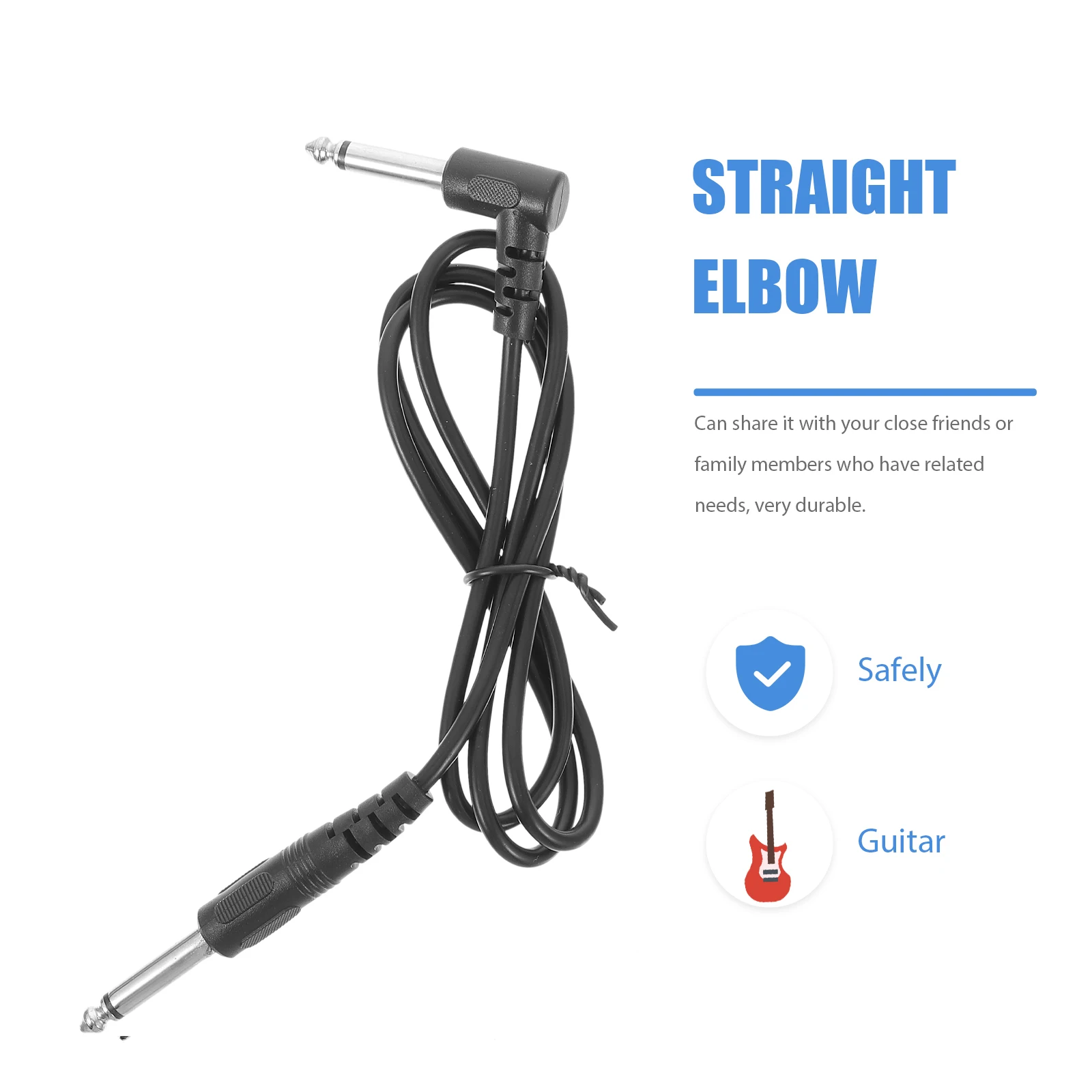 

3 Pcs Guitar Cable Patch Electric Audio Acoustic Bass Instrument Cables Pvc