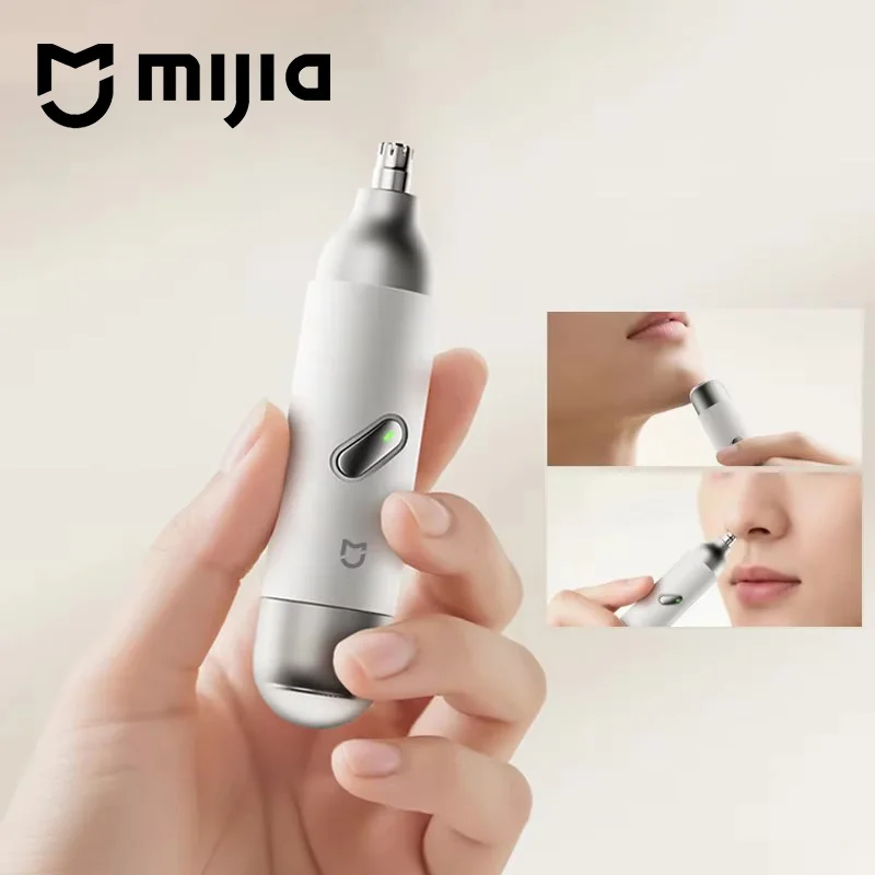 

NEW! Mijia Electric Hair Trimmer for Nose Men Painless Rechargeable Sideburns Eyebrows Beard 2 in 1 Hair Clipper Shaver