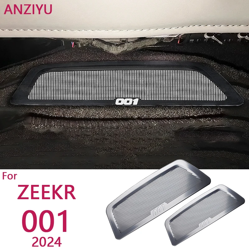 For ZEEKR 001 2024 Air Conditioning Vents Protection Cover Anti-blocking Stainless Steel Insect Netting Car Interior Accessories