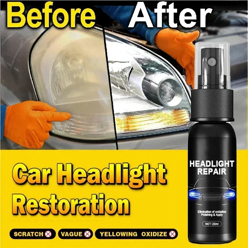 

Car Headlight Polishing Agent Scratch Remover Repair Headlight Renewal Polish Liquid Headlight Restoration Kit Auto Accessories