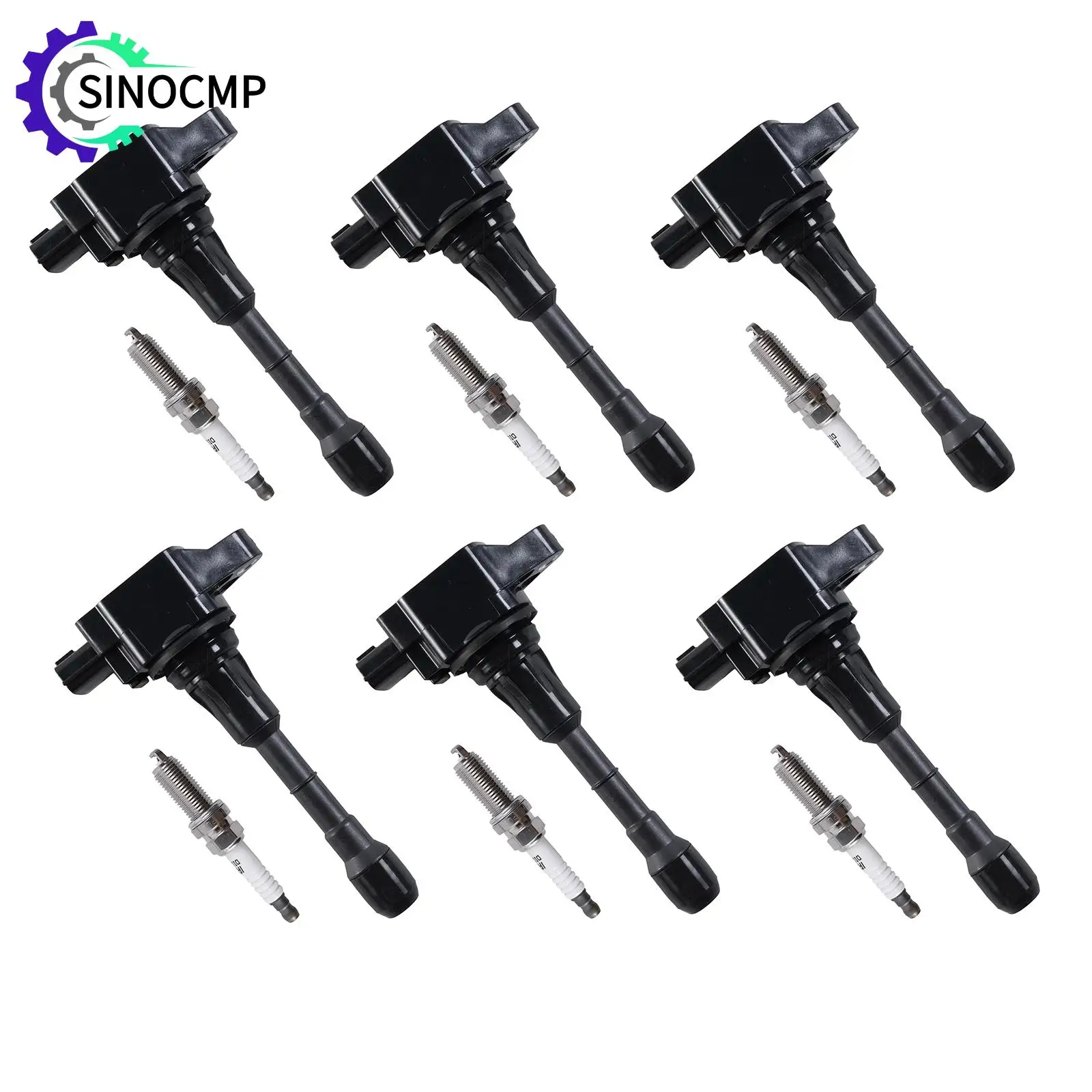 6pcs Ignition Coils & Iridium Spark Plugs for Nissan Altima Maxima Murano Pathfinder Quest Infiniti QX60 EX35 FX35 G35 UF550