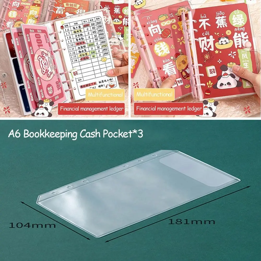 

Save Money Envelopes Money Saving Challenge PVC Waterproof Money Collection Book Portable Large Capacity Savings Challenges Book