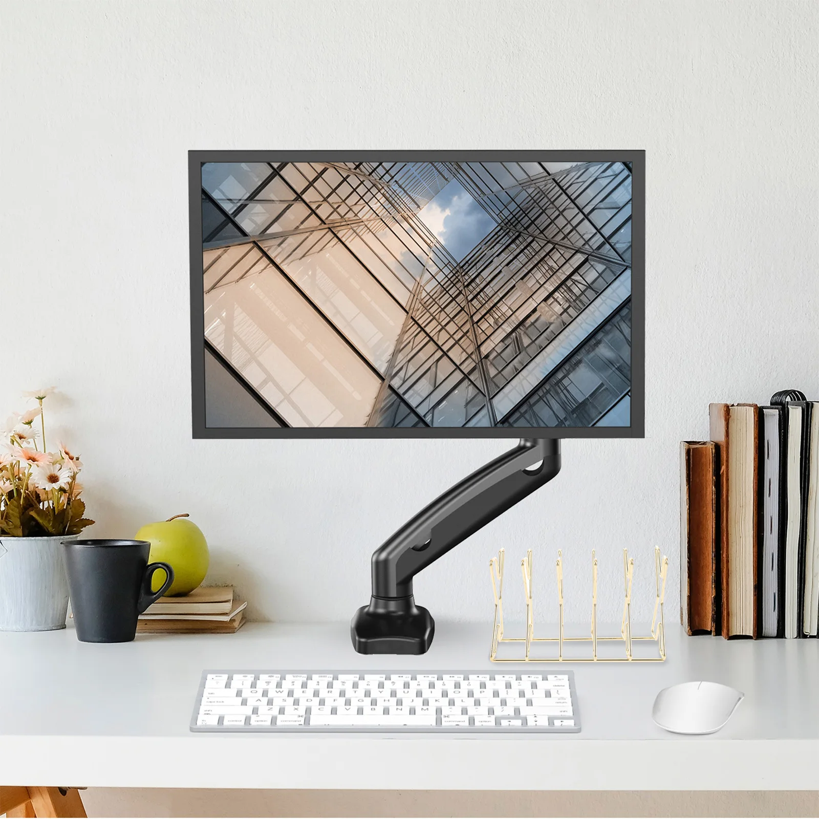 Suporte de livro de ferro resistente multi-função estantes conveniente suporte de livro organizador de arquivo decorativo para armazenamento de prateleira de estudo de escritório