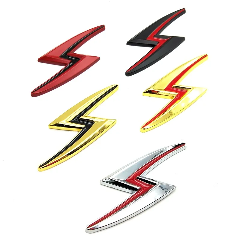 3D Metal Car Sticker lightning Emblem Badge Decal For Nissan Silvia S15 S14 S13 S12 S110 Accessories