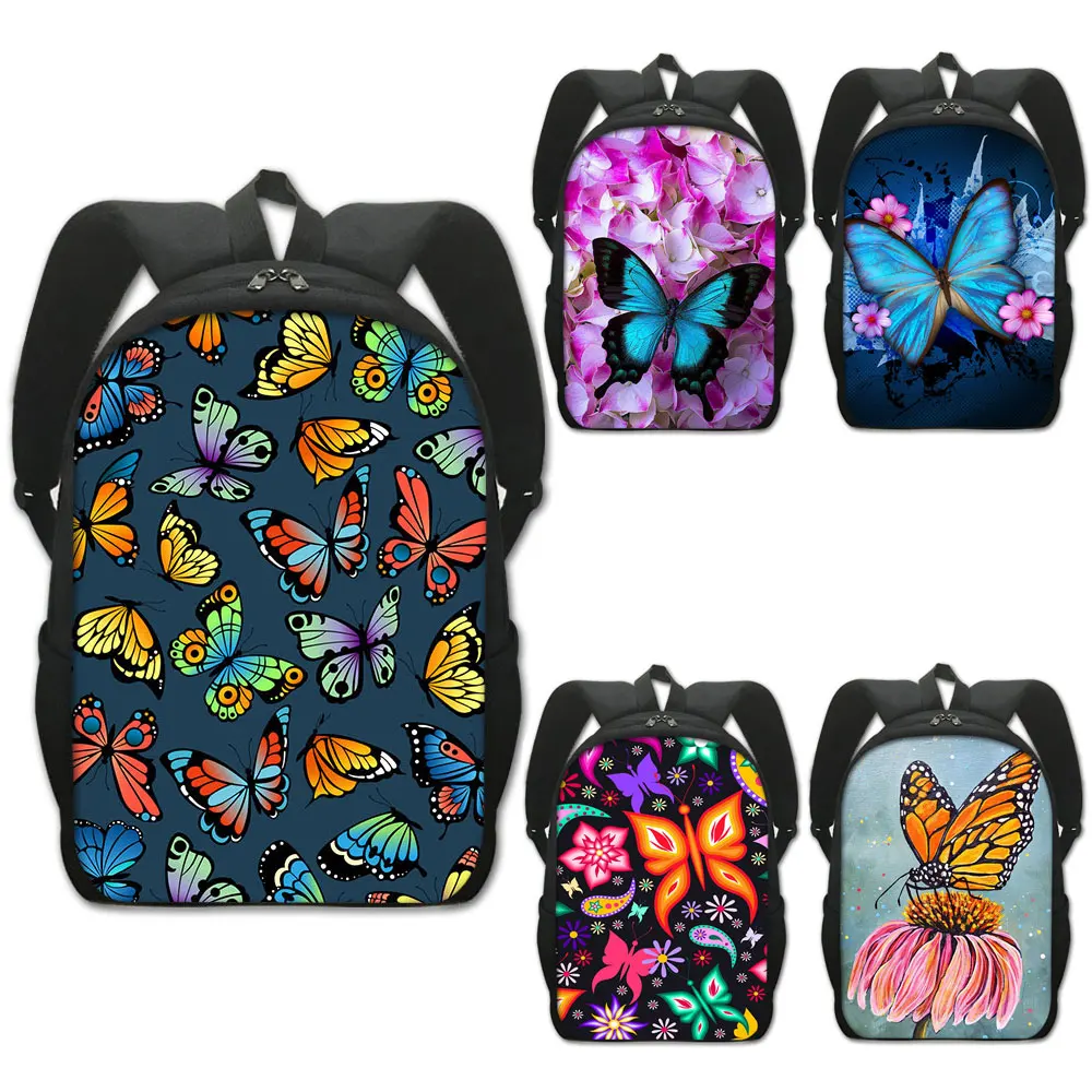 

Beautiful Butterfly Backpack Women Casual Rucksack Fashion Travel Bags Children School Bags for Teenager Girls Daypack Bookbag