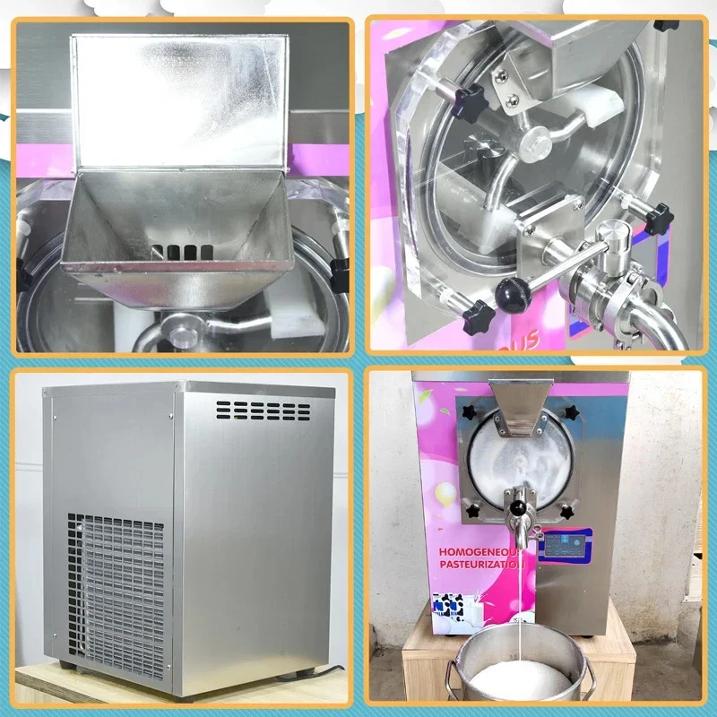 Máquina de pasteurización de helado pequeña de 11L, mezclador homogeneizador de leche, esterilizadores de alimentos de jugo, máquina esterilizadora