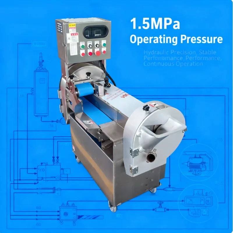 

Electric Vegetable Fruit Cutter Double Heads Machine Banana Carrot Potato Dice Cutting Machine Vegetables for Kitchen Restaurant