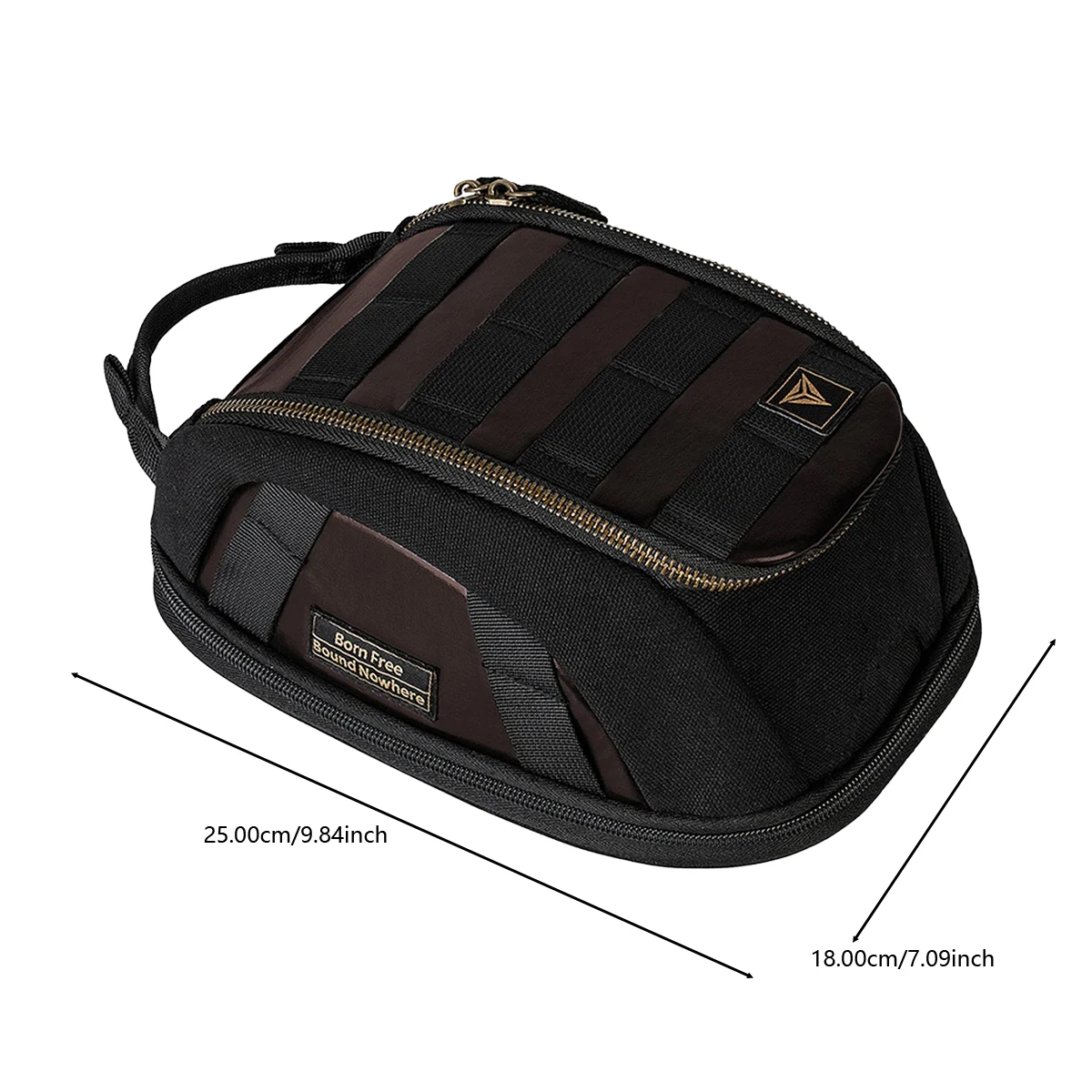Motorcycle Magnetic Tank Bag Tool Bag For BMW Harley Honda Yamaha Universal Expandable Retro Leather Travel Tank Bag