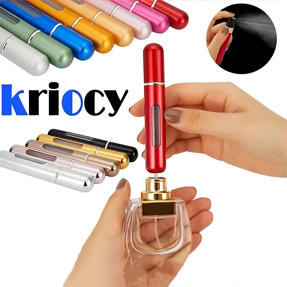 Portable Mini Refillable Perfume Bottle with Spray Scent Pump Empty Cosmetic Containers Spray Atomizer Bottle for Travel 5Ml 8Ml