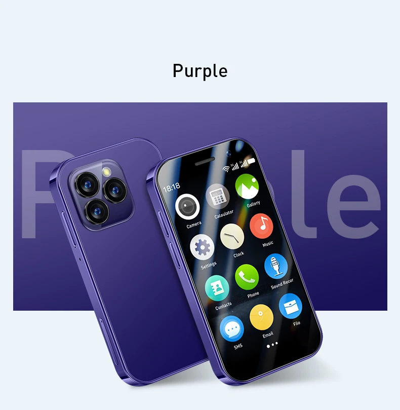 SOYES XS17 Pro 3G Smartphone 3.0inch MTK Quad Core 2GB RAM 16GB ROM Dual SIM 5MP 1950mAh Android Mini Cellphone Face Recognition