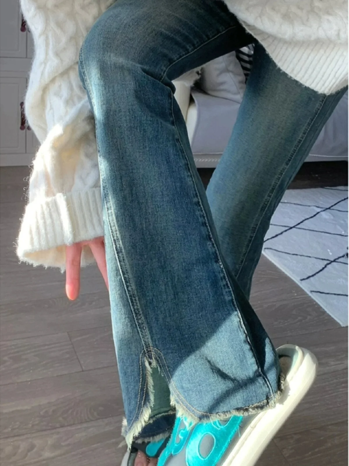 High Waist Flared J…