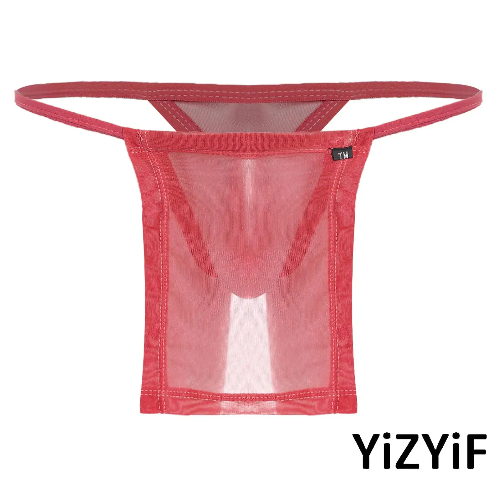 

Mens Sensual T Back Briefs with Hollow Out Design And Adjustable Waistband Daring Underwear Sumo-style Thong for Couple Moments