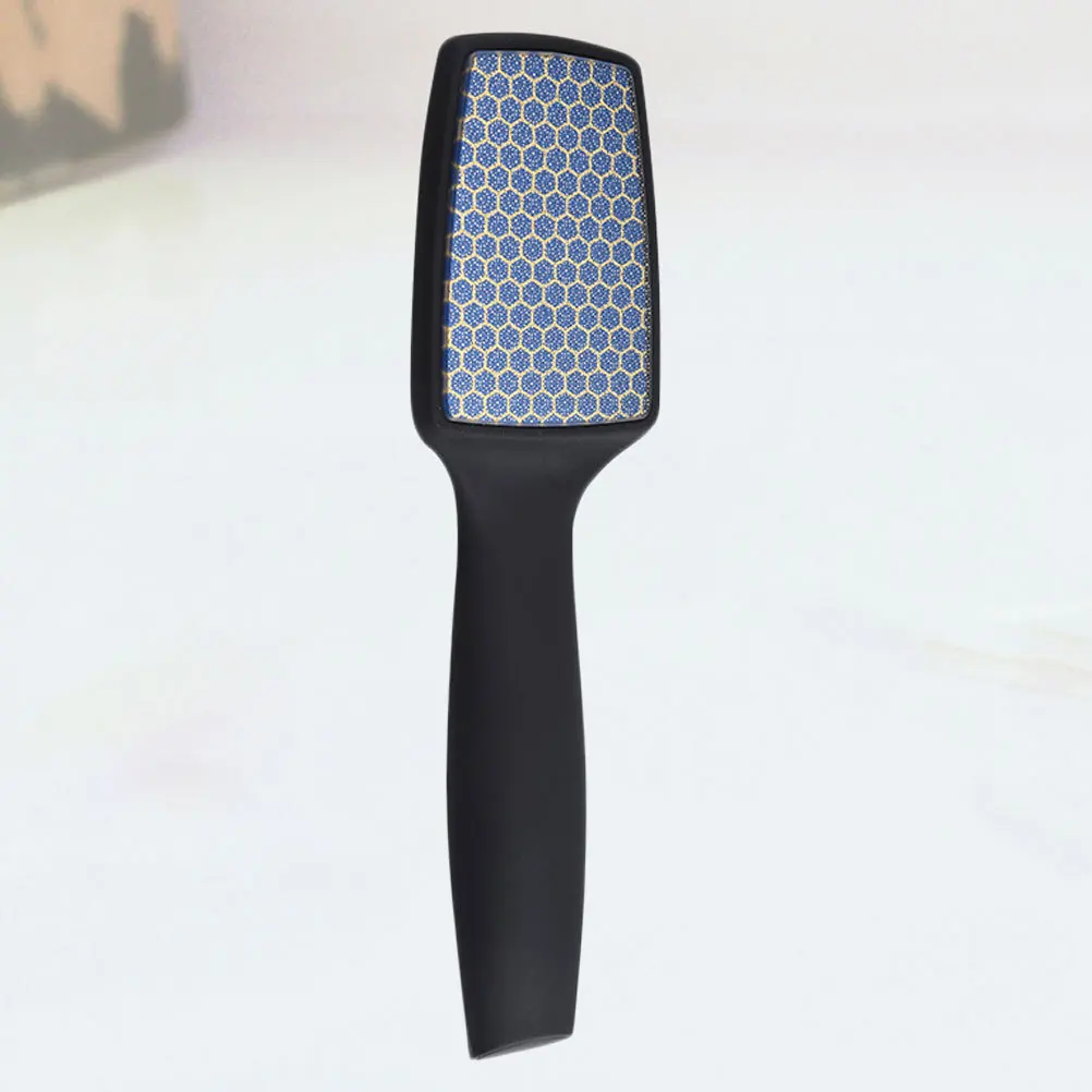 ตะไบเท้านาโนคริสตัล 1 ชิ้น สำหรับขจัดผิวหนังที่ตายแล้ว อุปกรณ์ทำเล็บเท้าแบบพกพา ขัดหนังด้าน ขจัดเซลล์ผิวที่ตายแล้ว สีดำ อุปกรณ์ดูแลเล็บ