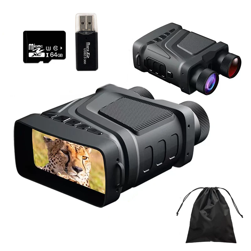 

Rechargeable Night Vision Binoculars Infrared Camera HD 5X Digital Zoom Telescope Goggles for Outdoor Hunting Camping Travel