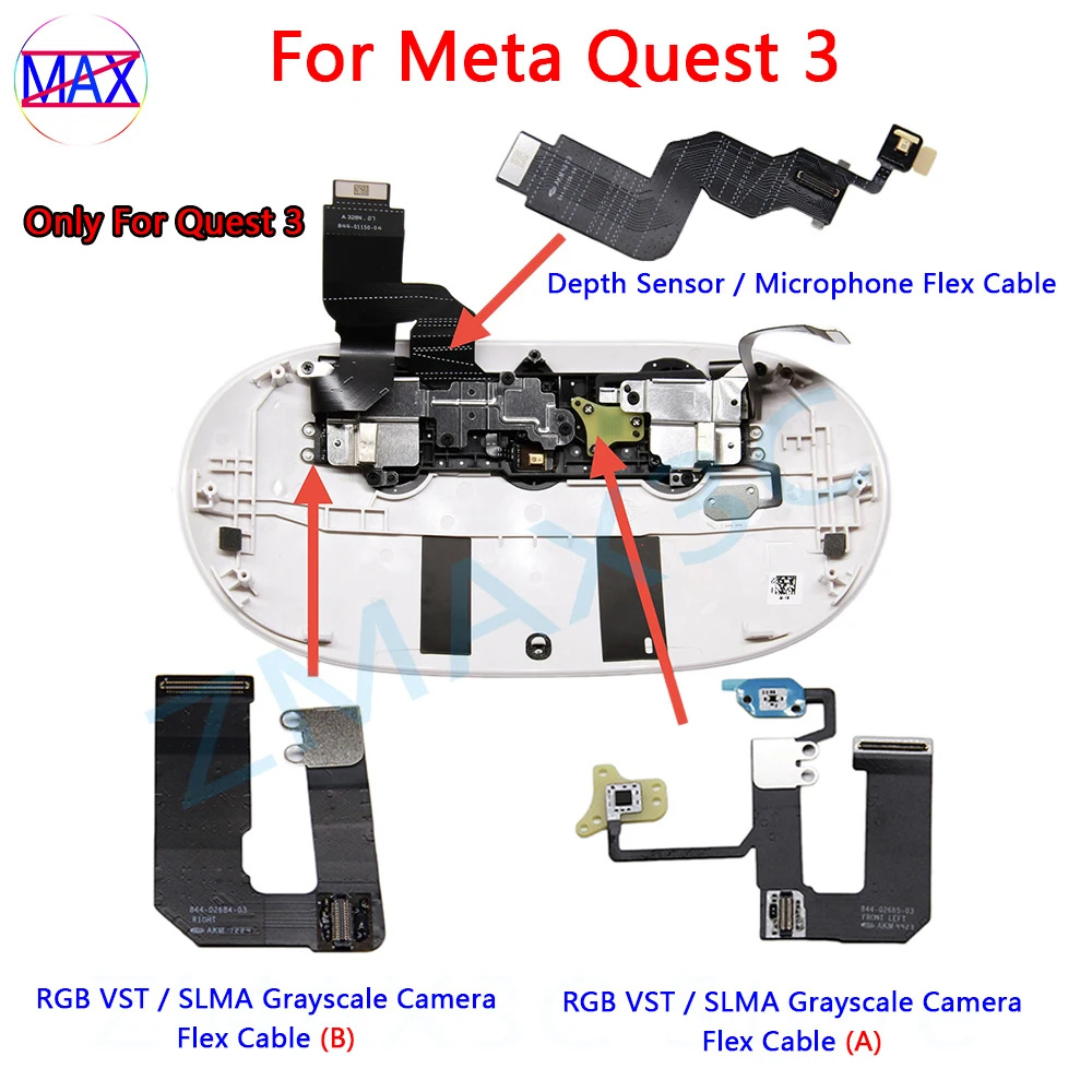 

Original RGB VST/SLMA Grayscale Camera Flex Cable For Meta Quest 3 VR Headset Front Panel Depth Sensor Microphone Cable Replace