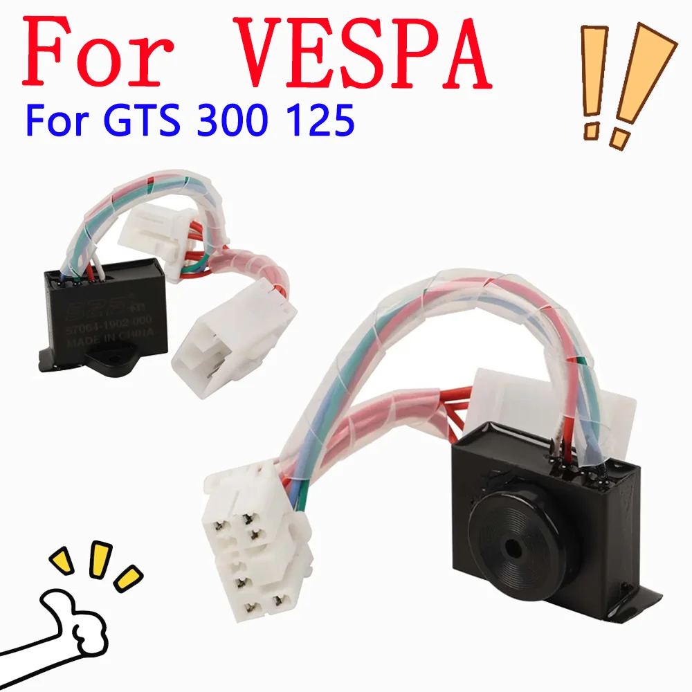 Accesorios para motocicleta, relé de interruptor intermitente de señal de giro, controlador de doble Flash para VESPA GTS 300 125 GTS300 GTS 300 2024