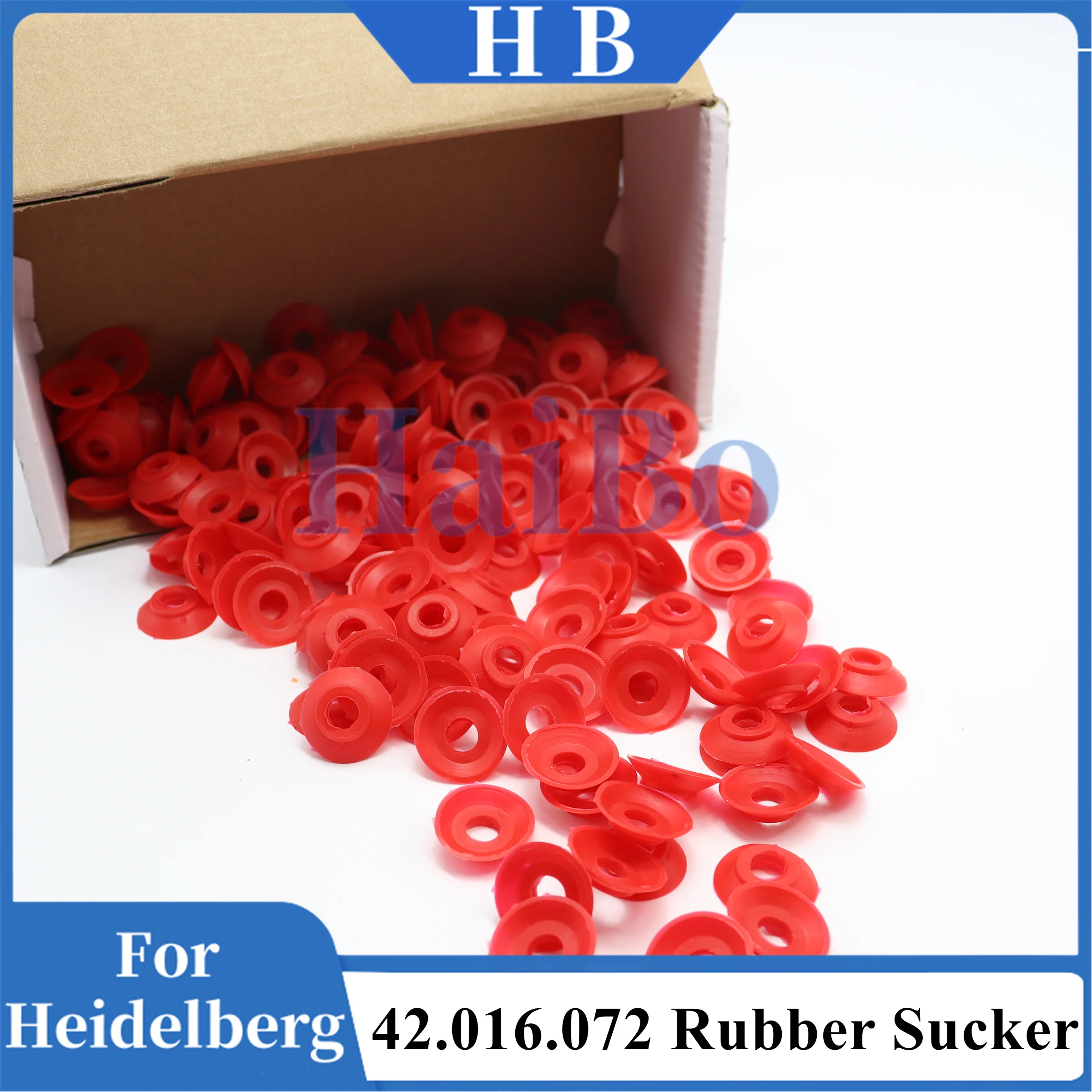 HaiBo Best Quality 100PCS Red Rubber Sucker 42.016.072