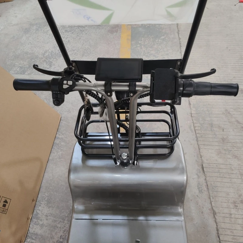 

New custom convertible folding electric elderly scooter four-wheel pick-up and drop-off children's home canopy