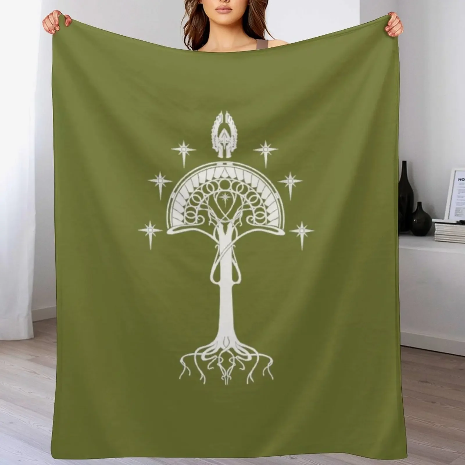 

Sigil of the United Kingdom of Arnor and Gondor Throw Blanket sofa bed Bed linens blankets ands Fashion Sofas Blankets